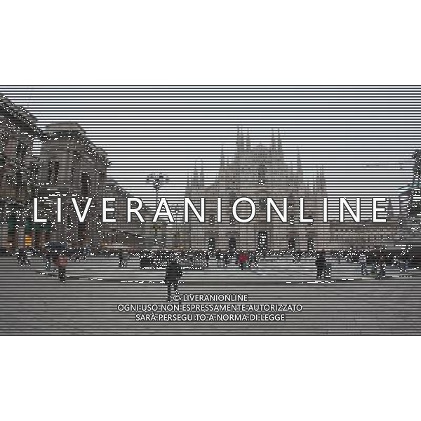 VEDUTE DELLA CITTA\' DI MILANO NELLA FOTO: PIAZZA DEL DUOMO CON LA CATTEDRALE © ANTONIO SORANO - AG. ALDO LIVERANI SAS