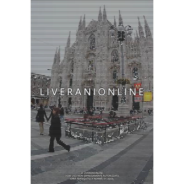 VEDUTE DELLA CITTA\' DI MILANO NELLA FOTO: PIAZZA DEL DUOMO CON LA CATTEDRALE © ANTONIO SORANO - AG. ALDO LIVERANI SAS