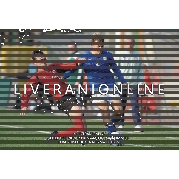 Qualificazioni ai Campionati Europei Under 19 Gruppo 1 Serravalle (Rep. di San Marino) - 13.11.2009 Italia-Albania Nella Foto:CRESCENZI ALESSANDRO-CORRI ANDI /Ph.Vitez-Ag. Aldo Liverani