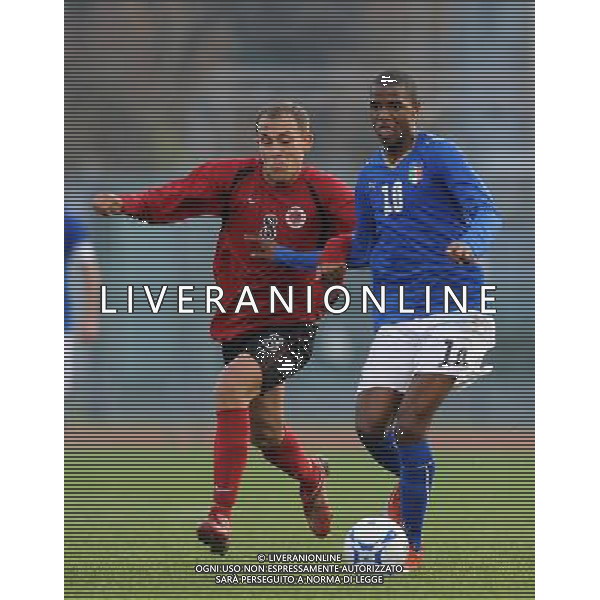 Qualificazioni ai Campionati Europei Under 19 Gruppo 1 Serravalle (Rep. di San Marino) - 13.11.2009 Italia-Albania Nella Foto:DUMITRU CARDOSO NICOLAO MANUEL-TUSHE GERALD /Ph.Vitez-Ag. Aldo Liverani