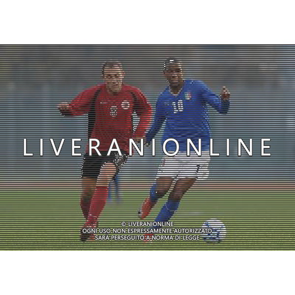 Qualificazioni ai Campionati Europei Under 19 Gruppo 1 Serravalle (Rep. di San Marino) - 13.11.2009 Italia-Albania Nella Foto:DUMITRU CARDOSO NICOLAO MANUEL-TUSHE GERALD /Ph.Vitez-Ag. Aldo Liverani