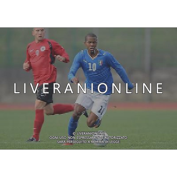 Qualificazioni ai Campionati Europei Under 19 Gruppo 1 Serravalle (Rep. di San Marino) - 13.11.2009 Italia-Albania Nella Foto:DUMITRU CARDOSO NICOLAO MANUEL /Ph.Vitez-Ag. Aldo Liverani