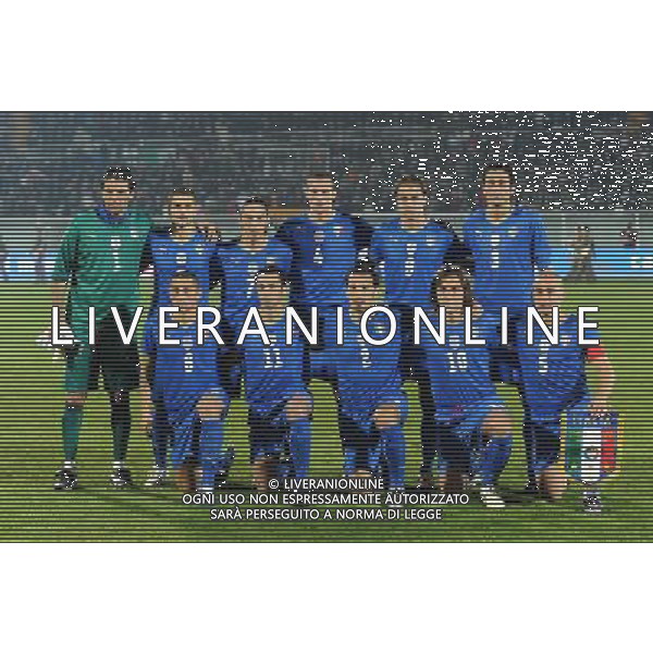 Amichevole Pescara - 14.11.2009 Italia-Olanda Nella Foto: FORMAZIONE ITALIA /Ph.Vitez-Ag. Aldo Liverani