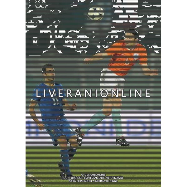 Amichevole Pescara - 14.11.2009 Italia-Olanda Nella Foto:VAN BOMMEL-PALLADINO /Ph.Vitez-Ag. Aldo Liverani