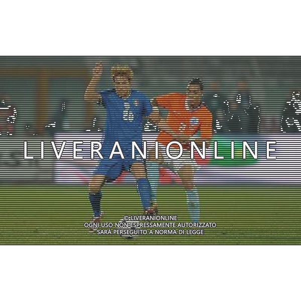 Amichevole Pescara - 14.11.2009 Italia-Olanda Nella Foto:BIONDINI-VAN DER WIEL /Ph.Vitez-Ag. Aldo Liverani