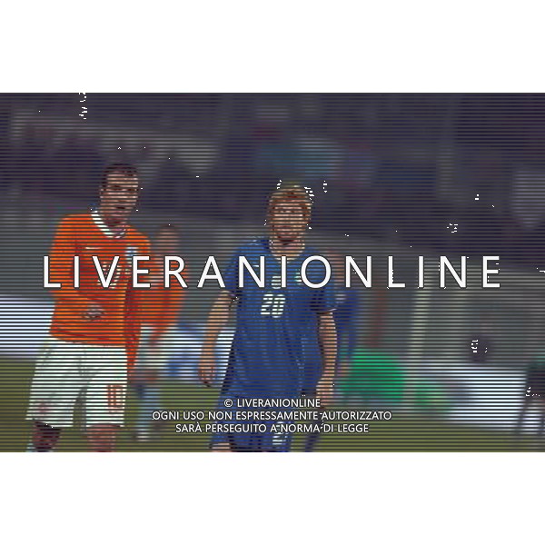 PESCARA 14/11/2009 CALCIO AMICHEVOLE ITALIA OLANDA CALCIO NELLA FOTO DAVIDE BIONDINI PH AG ALDO LIVERANI SAS