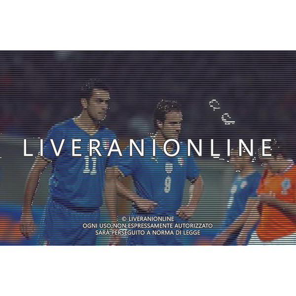 AMICHEVOLE ITALIA-OLANDA PESCARA STADIO ADRIATICO RAFFAELE PALLADINO E ALBERTO GILARDINO FOTOREPORTER SIROTTI STEFANO 14/11/2009