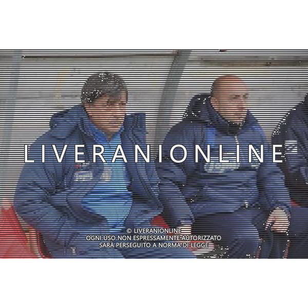 Campionato Lega PRO 1¡ Divisione Monza 8-11-2009 Monza - Paganese nella foto: Giuseppe Palumbo allenatore della Paganese, a SX, e Pepe Alfonso vice allenatore, a DX foto Garavaglia - ag. Aldo Liverani sas