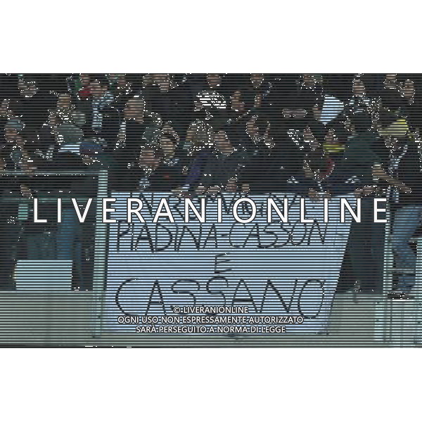 Amichevole Cesena - 18.11.2009 Italia-Svezia Nella Foto:STRISCIONE DEI TIFOSI PER CASSANO /Ph.Vitez-Ag. Aldo Liverani