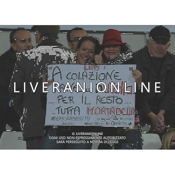 Amichevole Cesena - 18.11.2009 Italia-Svezia Nella Foto: STRISCIONE DI TIFOSE /Ph.Vitez-Ag. Aldo Liverani