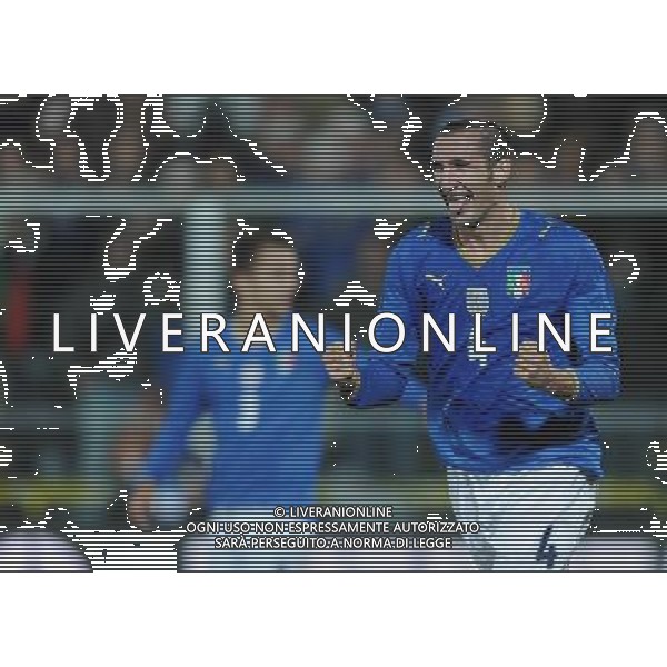 Amichevole Cesena - 18.11.2009 Italia-Svezia Nella Foto: ESULTANZA DOPO IL GOL DI GIORGIO CHIELLINI /Ph.Vitez-Ag. Aldo Liverani