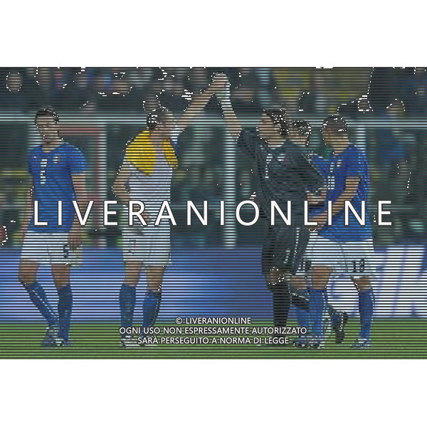 Amichevole Cesena - 18.11.2009 Italia-Svezia Nella Foto:ESULTANZA DI GIORGIO CHIELLINI E FEDERICO MARCHETTI A FINE GARA /Ph.Vitez-Ag. Aldo Liverani