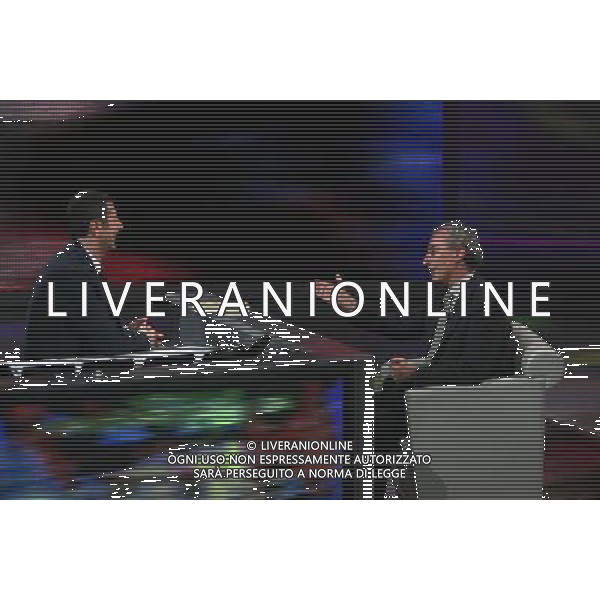 TRASMISSIONE TV: \' CHE TEMPO CHE FA\' NELLA FOTO: FABIO FAZIO - GAD LERNER FOTO ANTONIO SORANO - AG. ALDO LIVERANI SAS
