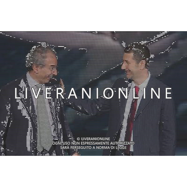 TRASMISSIONE TV: \' CHE TEMPO CHE FA\' NELLA FOTO: FABIO FAZIO - GAD LERNER FOTO ANTONIO SORANO - AG. ALDO LIVERANI SAS