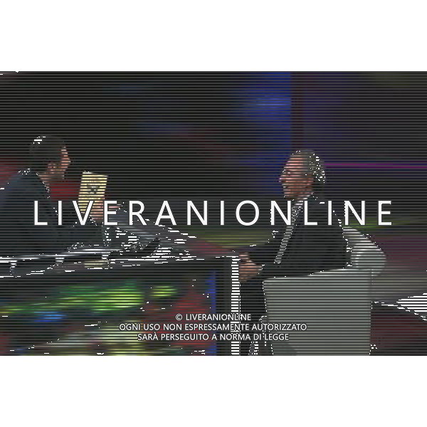 TRASMISSIONE TV: \' CHE TEMPO CHE FA\' NELLA FOTO: GAD LERNER - FABIO FAZIO © ANTONIO SORANO - AG. ALDO LIVERANI SAS 