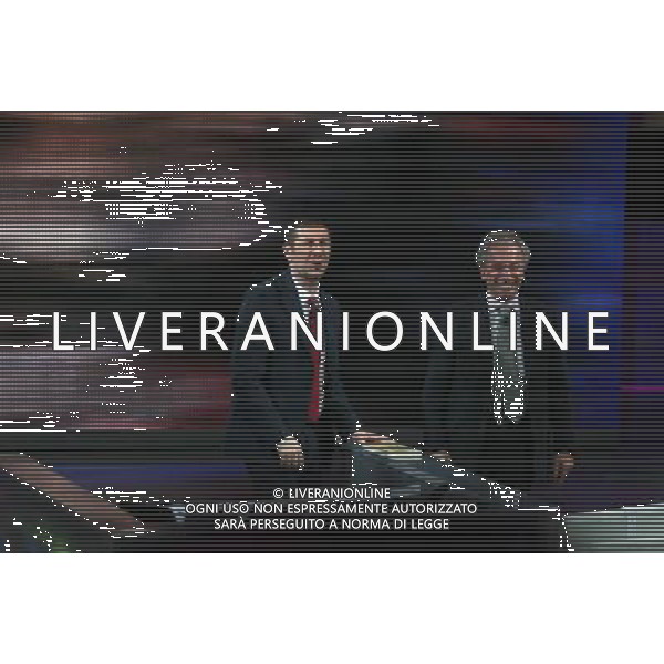 TRASMISSIONE TV: \' CHE TEMPO CHE FA\' NELLA FOTO: GAD LERNER - FABIO FAZIO © ANTONIO SORANO - AG. ALDO LIVERANI SAS 