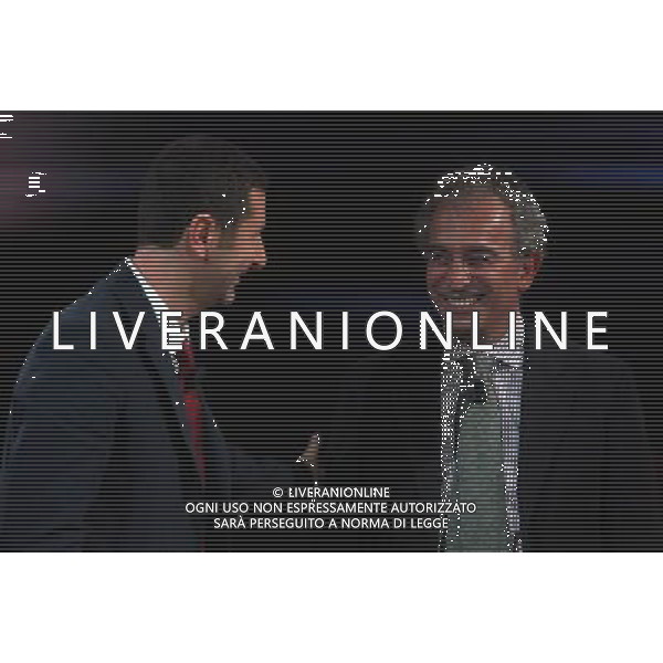 TRASMISSIONE TV: \' CHE TEMPO CHE FA\' NELLA FOTO: GAD LERNER - FABIO FAZIO © ANTONIO SORANO - AG. ALDO LIVERANI SAS 