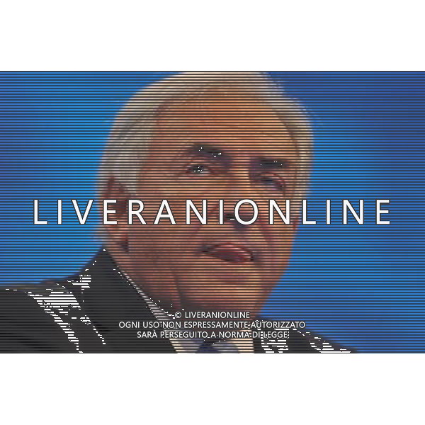 Dominique Strauss-Kahn, MD of the International Monetary Fund speaking at the CBI Annual Conference at the Hilton Hotel in London today. Dominique Strauss-Kahn, direttore generale del Fondo monetario internazionale /Agenzia Aldo Liverani Sas - ITALY ONLY -