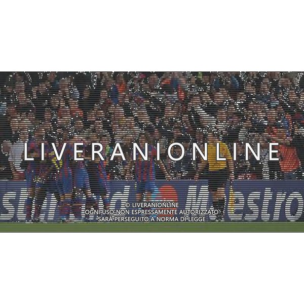 Champions League 2009/2010 Gruppo F MD5 Barcellona - 24.11.2009 FC Barcellona-FC Inter Nella Foto:PIQUE\' ESULTA /Ph.Vitez-Ag. Aldo Liverani