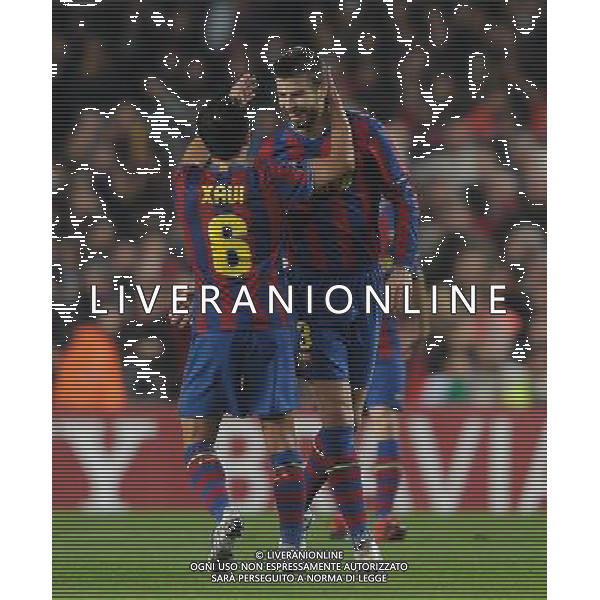 Champions League 2009/2010 Gruppo F MD5 Barcellona - 24.11.2009 FC Barcellona-FC Inter Nella Foto:PIQUE\' ESULTA /Ph.Vitez-Ag. Aldo Liverani
