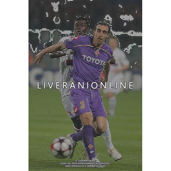 FIORENTINA - OLYMPIQUE LIONE CHAMPIONS LEAGUE 2009/2010 FIRENZE 24/11/2009 NELLA FOTO: DARIO DAINELLI E BAFETIMBI GOMIS ©AGENZIA ALDO LIVERANI S.A.S.