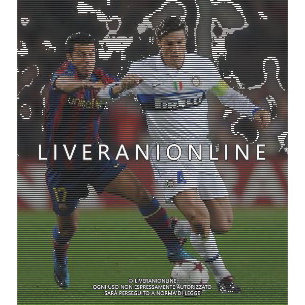 Champions League 2009/2010 Gruppo F MD5 Barcellona - 24.11.2009 FC Barcellona-FC Inter Nella Foto:ZANETTI-PEDRO RODRIGUEZ /Ph.Vitez-Ag. Aldo Liverani