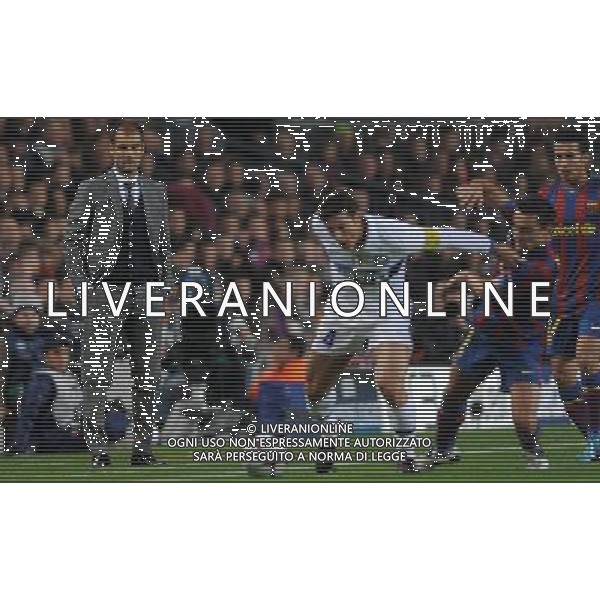 Champions League 2009/2010 Gruppo F MD5 Barcellona - 24.11.2009 FC Barcellona-FC Inter Nella Foto:GUARDIOLA OSSERVA ZANETTI E XAVI /Ph.Vitez-Ag. Aldo Liverani