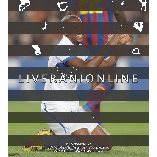 Champions League 2009/2010 Gruppo F MD5 Barcellona - 24.11.2009 FC Barcellona-FC Inter Nella Foto:ETO\'O SAMUEL /Ph.Vitez-Ag. Aldo Liverani