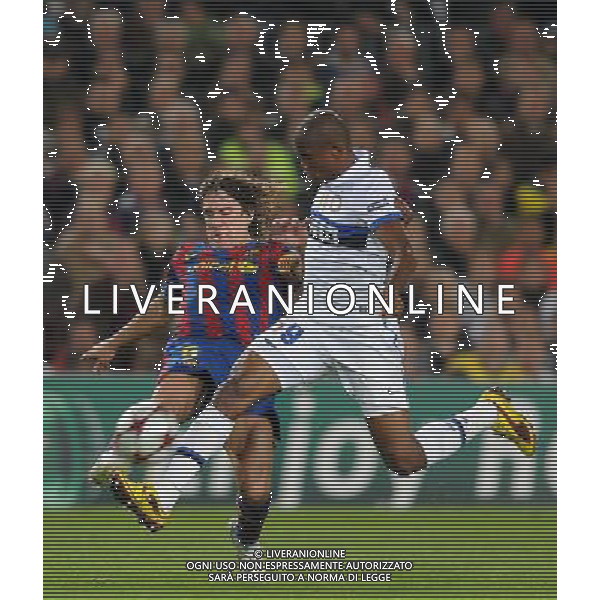 Champions League 2009/2010 Gruppo F MD5 Barcellona - 24.11.2009 FC Barcellona-FC Inter Nella Foto:PUYOL-ETO\'O /Ph.Vitez-Ag. Aldo Liverani