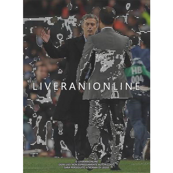 Champions League 2009/2010 Gruppo F MD5 Barcellona - 24.11.2009 FC Barcellona-FC Inter Nella Foto:jose\' MOURINHO SALUTA GUARDIOLA A FINE PARTITA /Ph.Vitez-Ag. Aldo Liverani