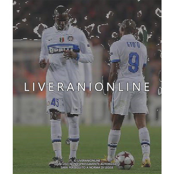 Champions League 2009/2010 Gruppo F MD5 Barcellona - 24.11.2009 FC Barcellona-FC Inter Nella Foto:BALOTELLI MARIO-ETO\'O SAMUEL /Ph.Vitez-Ag. Aldo Liverani