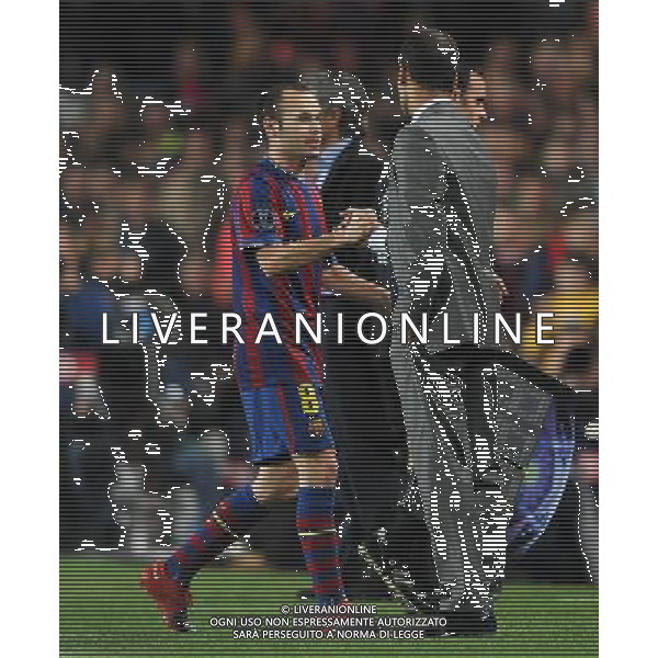 Champions League 2009/2010 Gruppo F MD5 Barcellona - 24.11.2009 FC Barcellona-FC Inter Nella Foto:GUARDIOLA JOSEP-INIESTA ANDRES /Ph.Vitez-Ag. Aldo Liverani