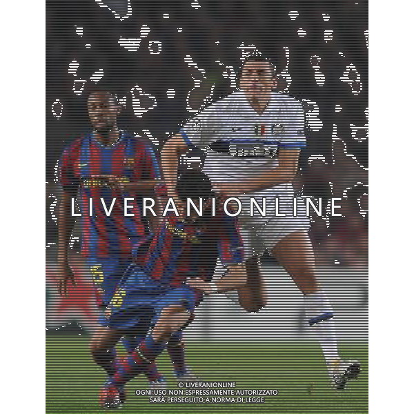 Champions League 2009/2010 Gruppo F MD5 Barcellona - 24.11.2009 FC Barcellona-FC Inter Nella Foto:LUCIO-BUSQUETS SERGIO /Ph.Vitez-Ag. Aldo Liverani