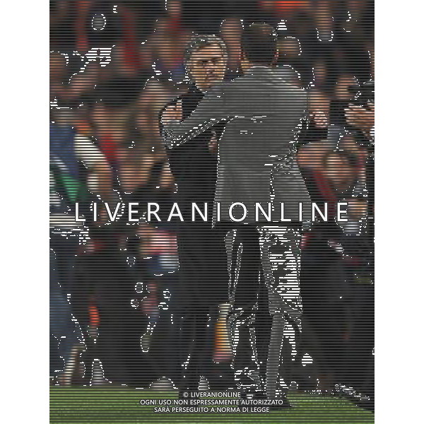 Champions League 2009/2010 Gruppo F MD5 Barcellona - 24.11.2009 FC Barcellona-FC Inter Nella Foto:MOURINHO JOSE\'-GUARDIOLA JOSEP /Ph.Vitez-Ag. Aldo Liverani