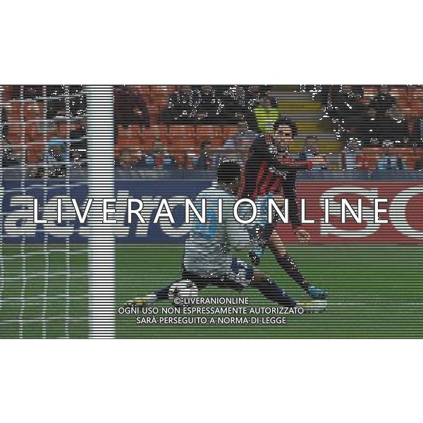 Champions League 2009/2010 Gruppo C MD5 Milano - 25.11.2009 AC Milan-Olympique Marsiglia Nella Foto: IL GOL DI MARCO BORRIELLO DEL 1-0 /Ph.Vitez-Ag. Aldo Liverani