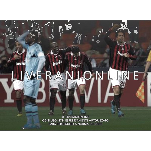 AC Milan-Olympique Marsiglia Champions League 2009/2010 Gruppo C MD5 Milano - 25.11.2009 Nella Foto: esultanza dopo il gol di marco borriello del 1-0 ©Luzzani/Ag. Aldo Liverani Sas