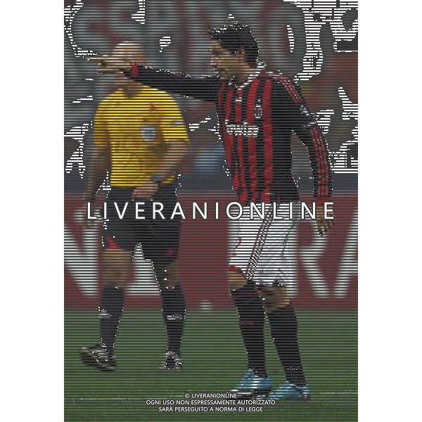 AC Milan-Olympique Marsiglia Champions League 2009/2010 Gruppo C MD5 Milano - 25.11.2009 Nella Foto: esultanza dopo il gol di marco borriello del 1-0 ©Luzzani/Ag. Aldo Liverani Sas