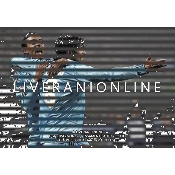 Champions League 2009/2010 Gruppo C MD5 Milano - 25.11.2009 AC Milan-Olympique Marsiglia Nella Foto: esultanza dopo il gol del pareggio di lucho del 1-1 /Ph.luzzani-Ag. Aldo Liverani