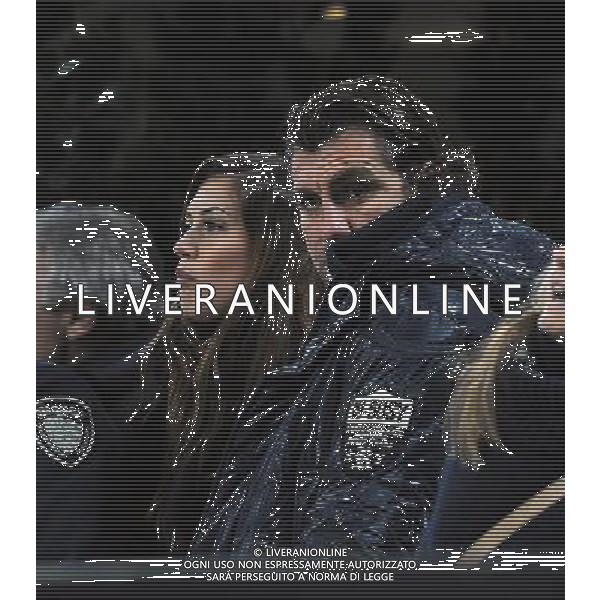 AC Milan - Olympique Marsiglia Champions League 2009/2010 Gruppo C MD5 Milano - 25.11.2009 Nella Foto: CHRISTIAN VIERI E MELISSA SATTA IN TRIBUNA /Ph.Vitez-Ag. Aldo Liverani