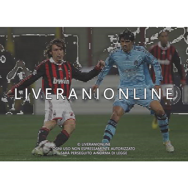 AC Milan - Olympique Marsiglia Champions League 2009/2010 Gruppo C MD5 Milano - 25.11.2009 Nella Foto: andrea pirlo e lucho ©Luzzani-Ag. Aldo Liverani