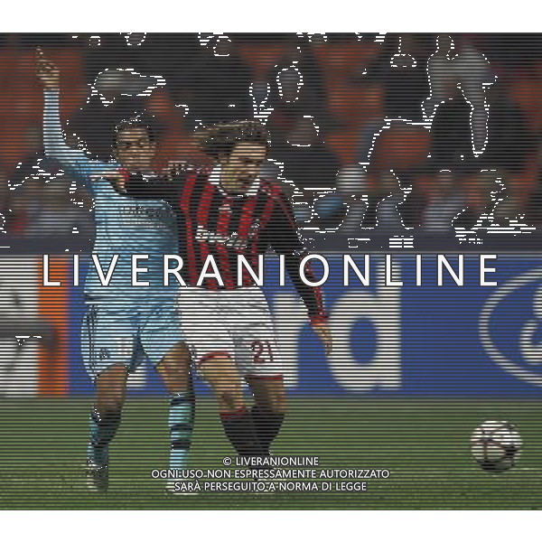AC Milan - Olympique Marsiglia Champions League 2009/2010 Gruppo C MD5 Milano - 25.11.2009 Nella Foto: andrea pirlo e abriel ©Luzzani-Ag. Aldo Liverani