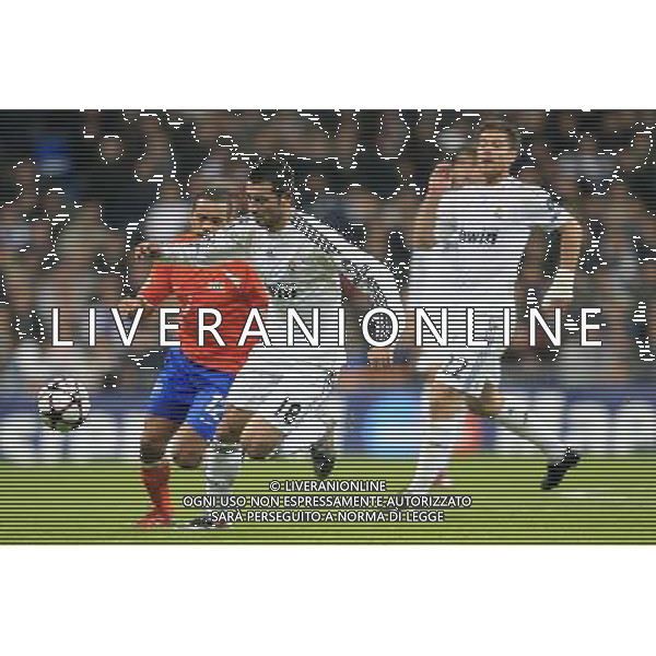 MADRID , Spain (25/11/09).- Champions League match Real Madrid vs Zurich. Raul Albiol and Alexandre Alphonse. Photo: Cebolla / Cid-Fuentes / ALFAQUI - Ag. Aldo Liverani sas ITALY ONLY CHAMPIONS LEAGUE - REAL MADRID vs ZURIGO