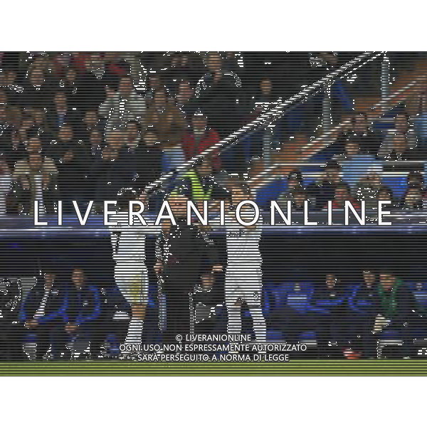 MADRID , Spain (25/11/09).- Champions League match Real Madrid vs Zurich. Cristiano Ronaldo and Raul Gonzalez. Photo: Cebolla / Cid-Fuentes / ALFAQUI - Ag. Aldo Liverani sas ITALY ONLY CHAMPIONS LEAGUE - REAL MADRID vs ZURIGO