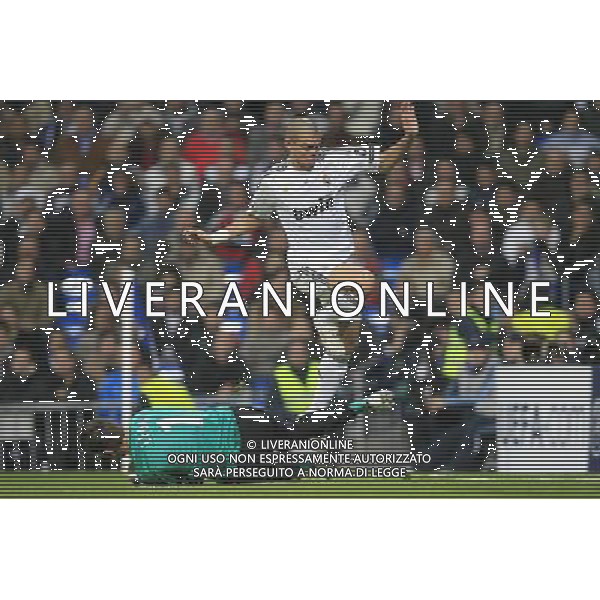MADRID , Spain (25/11/09).- Champions League match Real Madrid vs Zurich. Pepe and Leoni. Photo: Cebolla / Cid-Fuentes / ALFAQUI - Ag. Aldo Liverani sas ITALY ONLY CHAMPIONS LEAGUE - REAL MADRID vs ZURIGO