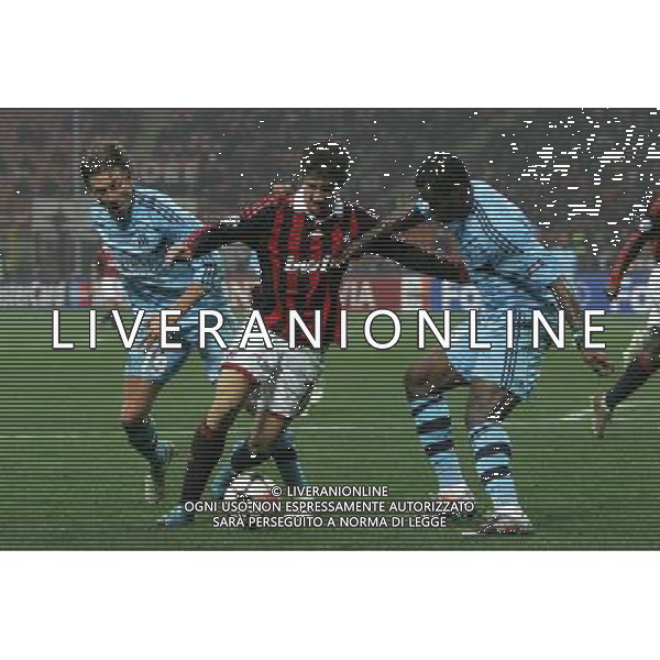 Milano 25-11-2009 Champions League 2009/10 milan-olympique Marsiglia 1:1 nella foto pato,gabriel heinze e taye taiwo ph marco luzzani/ag aldo liverani s.a.s.
