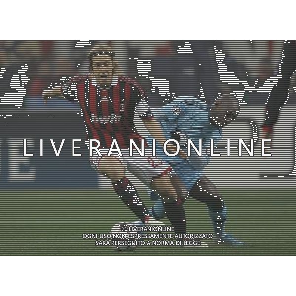 Milano 25-11-2009 Champions League 2009/10 milan-olympique Marsiglia 1:1 nella foto mamadou niang e massimo ambrosini ph marco luzzani/ag aldo liverani s.a.s.