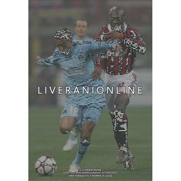 Milano 25-11-2009 Champions League 2009/10 milan-olympique Marsiglia 1:1 nella foto fabrice abriel e clarence seedorf ph marco luzzani/ag aldo liverani s.a.s.
