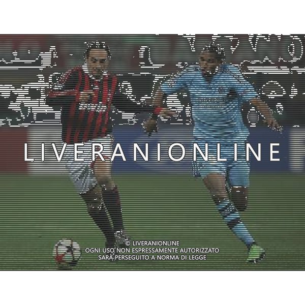 Milano 25-11-2009 Champions League 2009/10 milan-olympique Marsiglia 1:1 nella foto brandao e alessandro nesta ph marco luzzani/ag aldo liverani s.a.s.