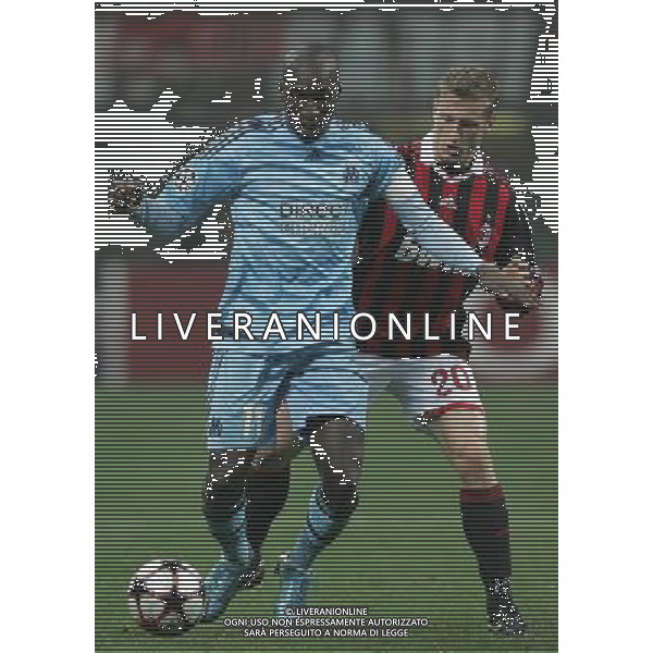 Milano 25-11-2009 Champions League 2009/10 milan-olympique Marsiglia 1:1 nella foto mamadou niang e ignazio abate ph marco luzzani/ag aldo liverani s.a.s.