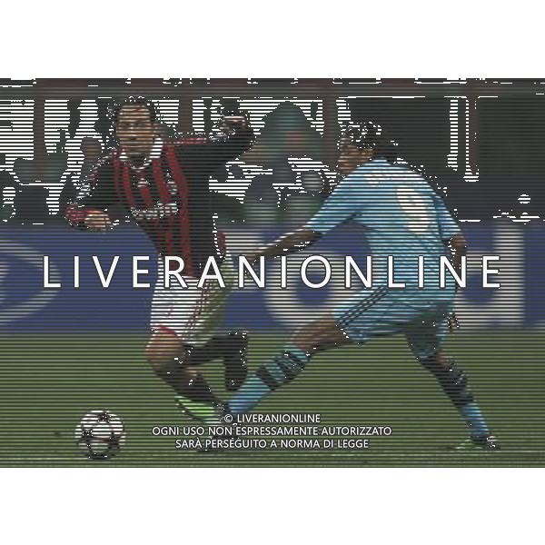 Milano 25-11-2009 Champions League 2009/10 milan-olympique Marsiglia 1:1 nella foto brandao e alessandro nesta ph marco luzzani/ag aldo liverani s.a.s.